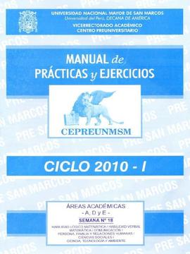 MATERIAL CEPRE UNMSM - CICLOS ORDINARIOS (2010 - 2018 II)