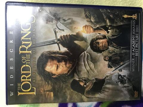 DVD Original Seor de los Anillos Retorno del Rey
