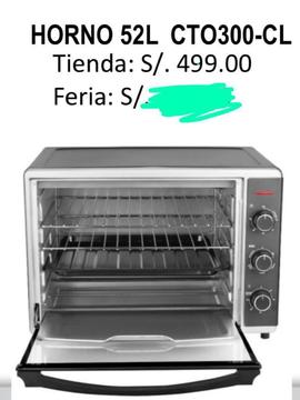 Horno de conveccin 52L CTO 300 CL