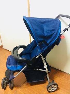 Coche Infanti Bebe/Niño Azul/Negro