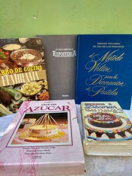 LIBROS DE COCINA Y REPOSTERIA