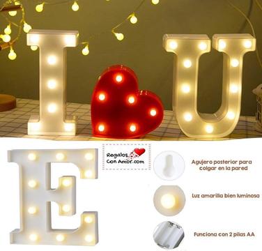 Letras Decorativas Luminosas Led Acrilico