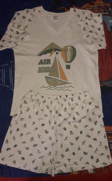 Pijama Talla 10 Usado Niño 8 Años Algodó