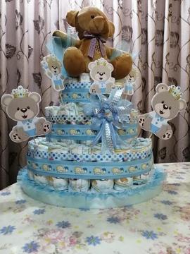 Tortas de Pañales para Babyshower