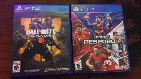 Pes 2020 Y Cod Bo4 Ps4