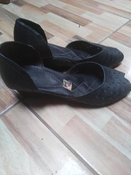 Sandalia Zapatos Cuero T 37 38 Viale