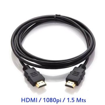 Cable Hdmi 1.5mt Hd 1080 Tv. Decodificador Consola, Pc Y Más