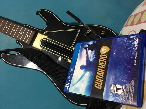 Guitar Hero Live con una guitarra para PS4