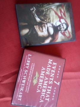 Coleccion de DVD 7 events that made america (solo audio en ingles) y pelicula 300 ambos Originales