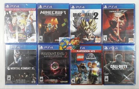 PS4 , NARUTO 4 , MINECRAFT , XENOVERSE 2 , TEKKEN 7 , TIENDATOPMK