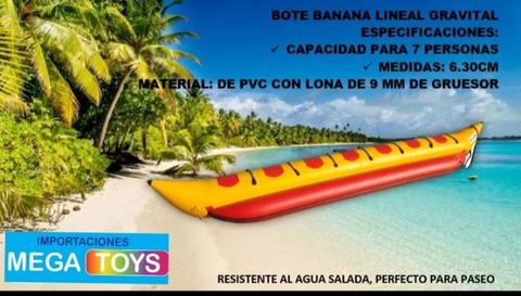 Bote Inflable Banana 7personas