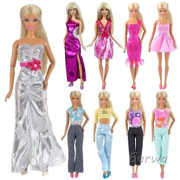 Barbie Ropas Casual 5 Set Y 5 Pares De Zapatos