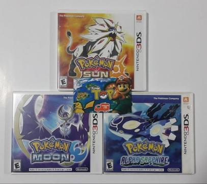 NINTENDO 3DS, POKÉMON SOL/ LUNA, POKEMON X, Y, TIENDATOPMK