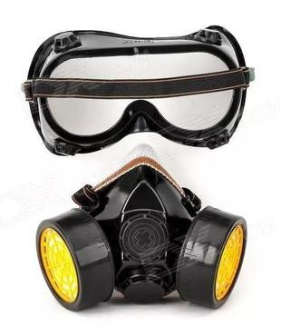 Mascara Antigas Antipolvo protectora con lentes