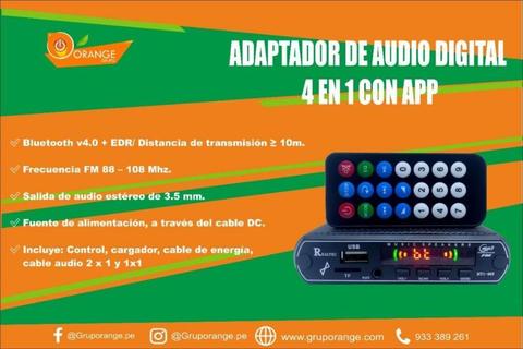 ADAPTADOR DE AUDIO DIGITAL 4 EN 1 CON APP