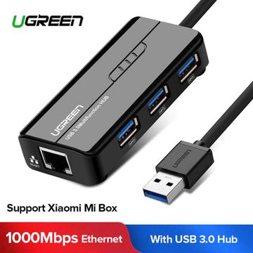 Ugreen Hub Usb 3.0 Gigabit Ethernet Rj45 Para Mi Box TV