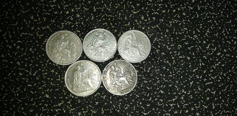 Monedas 1 Sol Plata 9 Decimos