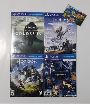 PS4 -PLUS 3 MESES, HORIZON ZERO, HORIZON ZERO (con DLC), SHADOW OF THE COLOSSUS, NUEVOS PLAY STATION TIENDATOPMK