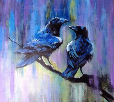 Pintura Dos Cuervos