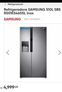 Refrigeradora Samsung No Frost Rs51k5460