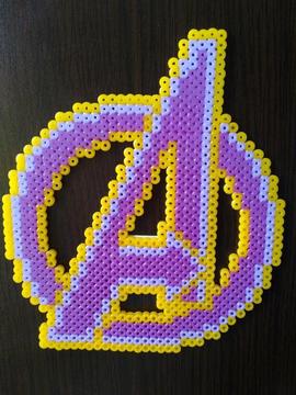 Avengers Logo, Hama Beads, Diy