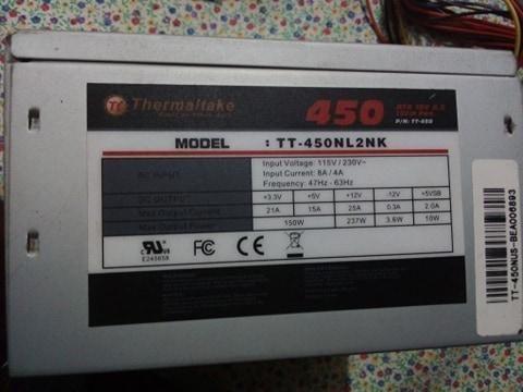 Fuente de poder real 450 W THERMALTAKE