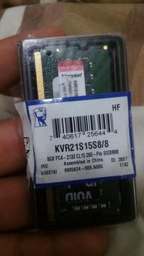 vendo memoria de 8 gb para laptop ddr4