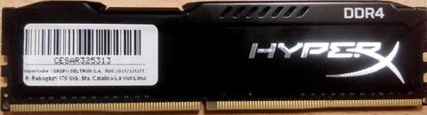 MEMORIAS RAM DDR4 Y DDR3 8 GB /4G HYPER