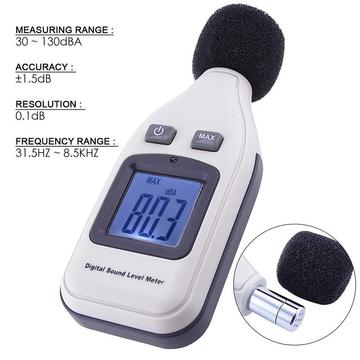 Sonometro Medidor De Sonido 30dba-130dba