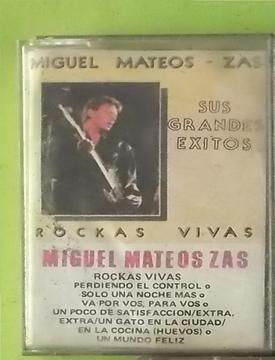 MIGUEL MATEOS ZAS CASETE ORIGINAL ROCKAS VIVAS