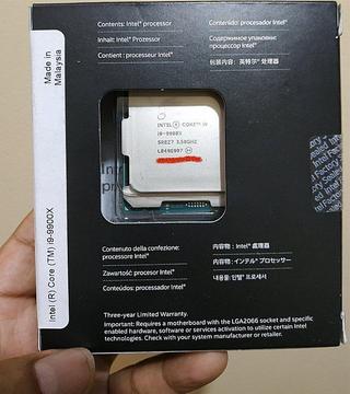 Procesador Intel i9 9900X (10 nucleos, 20 hileras) cache 19.25