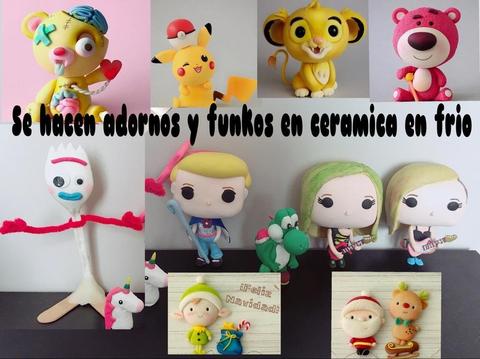 Figuras y funkos en ceramica al frio