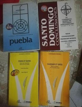 Puebla, Santo Domingo, Fides Et Ratio y Gaudium Et Spes - venta 04 libros