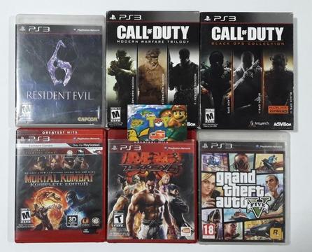 PS3 COD EDICION COMPLETA, GTA V, MORTAL KOMBAT, ABIERTOS PS3, TIENDATOPMK