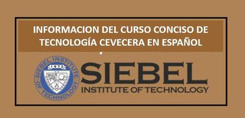 INFORMACION del Curso Conciso de Tecnología Cervecera SIEBEL S/. 20