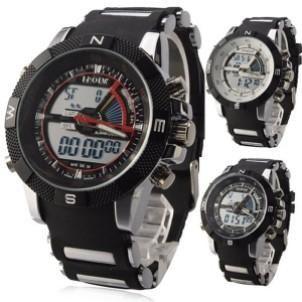 RELOJ DEPORTIVO DE HOMBRE ESTILO CRONÓGRAFO ANALÓGICO FECHA COD:65315