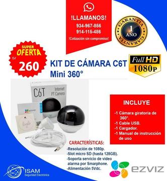 Cámara IP EZVIZ 360 C6T Full Hd 1080p
