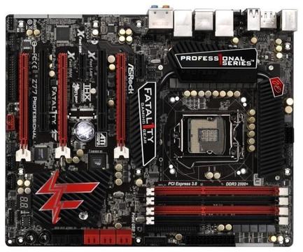 Placa GAMER ASROCK Z77 PROFESIONAL, 2da y 3ra gen., 4 slots