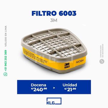 Filtro para Gases 6003