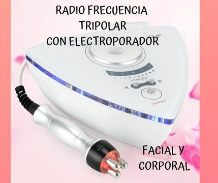 Radio Frecuencia Tripolar Electroporador Facial/ Corporal