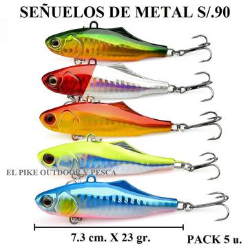 Señuelos De Metal 23 Gr Pack X 5 Kit De Pesca Combo Pescar