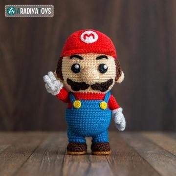 Muñeco Tejido a Crochet - Mario Bros