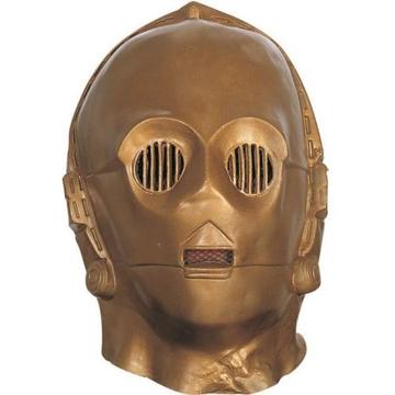 Mascara C3po Deluxe Star Wars Real Halloween Disfraces Niños
