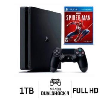 Consola Ps4 Slim Negro 1TB Spiderman