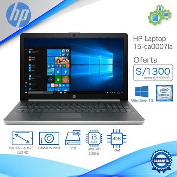 Laptop Hp 15-Da0007La