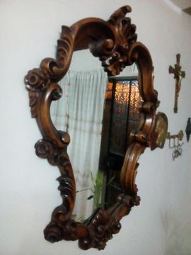 Espejo de Madera Tallado Luis Xv