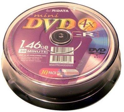Mini Dvd Ridata Cono De 10 Unidades Cd Game Cube DELIVERY