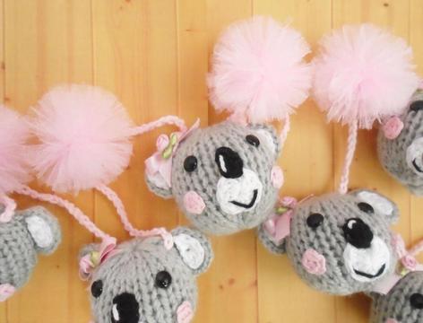 Guirnalda Koala Crochet Bebe Decoracion Dormitorio Bebe