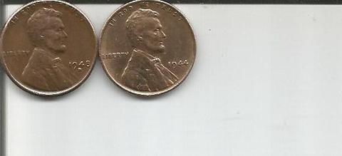 Moneda de USA desplazada hacia arriba