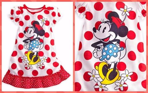 Bata Pijama Niña Minnie Mouse Disney USA Talla 10